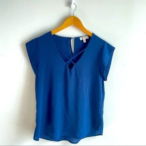 Meraki Navy Blue Blouse Size Medium